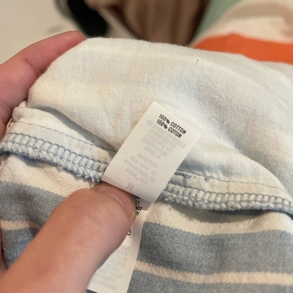 Aerie Chambray Sun-washed Striped Shorts - Picture 5 of 5
